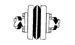 1 Elastomer Length EPDM Rubber Lovejoy 36692 Size 3JES Split Design S-Flex Coupling Sleeve 1.88 OD 60 in-lbs Nominal Torque 